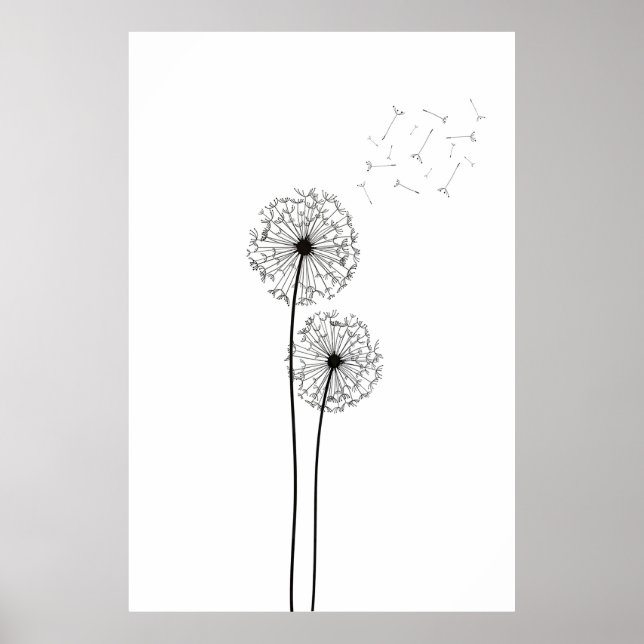 Dandelion Wall Art Poster (Frente)