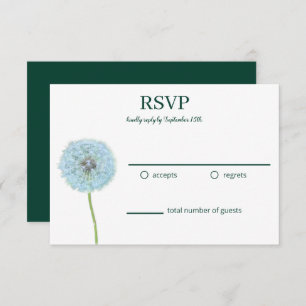Dandelions, Dandelion Clocks Green, RSVP Branco