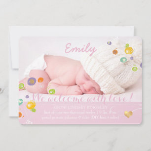 Dandélions PixDezines, anúncio de nascimento de fo