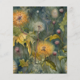 Dandelions Scrapbook Paper