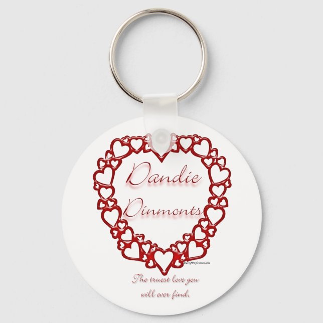 Dandie Dinmont Terrier True Love - Chaveiro (Frente)