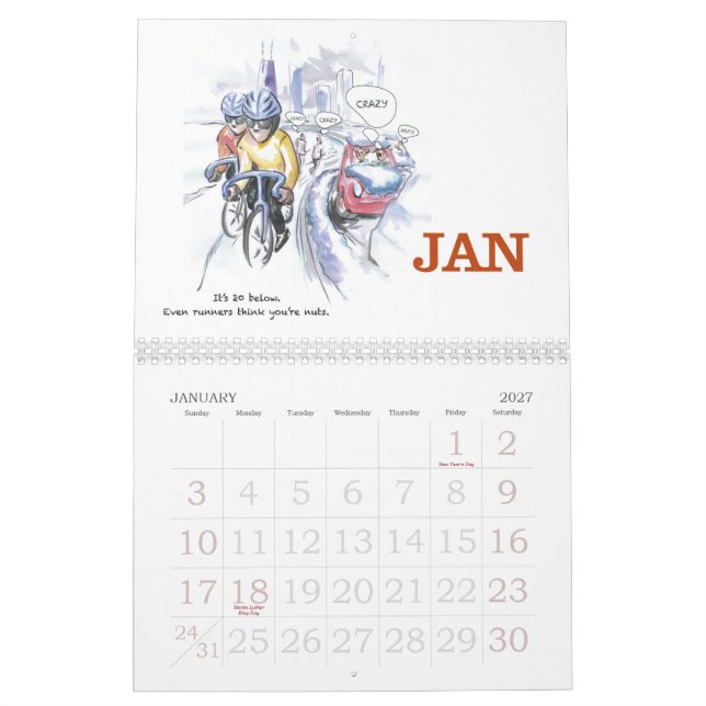 Dando um ciclo 2013 - Calendário para ciclistas (Jan 2027)