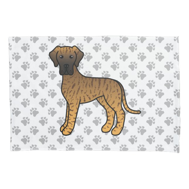 Dane de Tigrado Desenho Animado Fofo de Cachorro e (Frente)