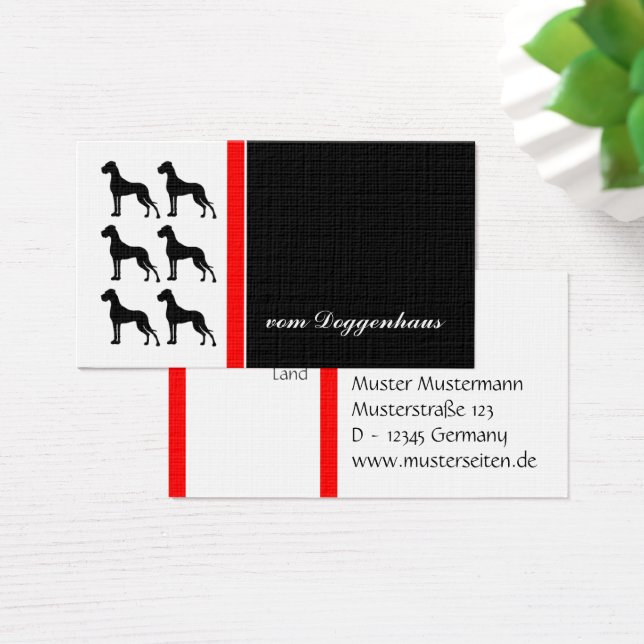 Dane Grande Preto Vermelho  (Mesa)