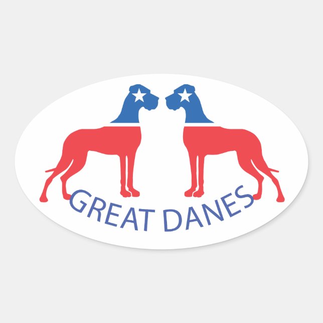 Daneses Gigantes Adesivos (Frente)