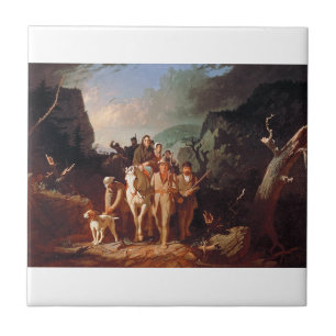 Daniel Boone escoltando colonos