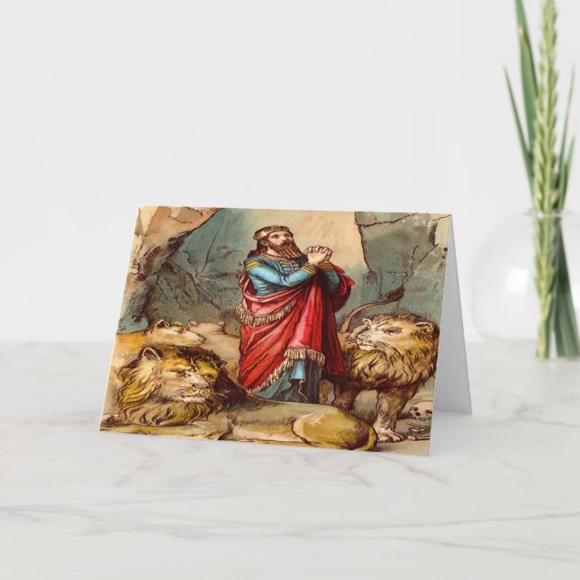 Daniel no cartão de saudação do leão 2 (Frente)