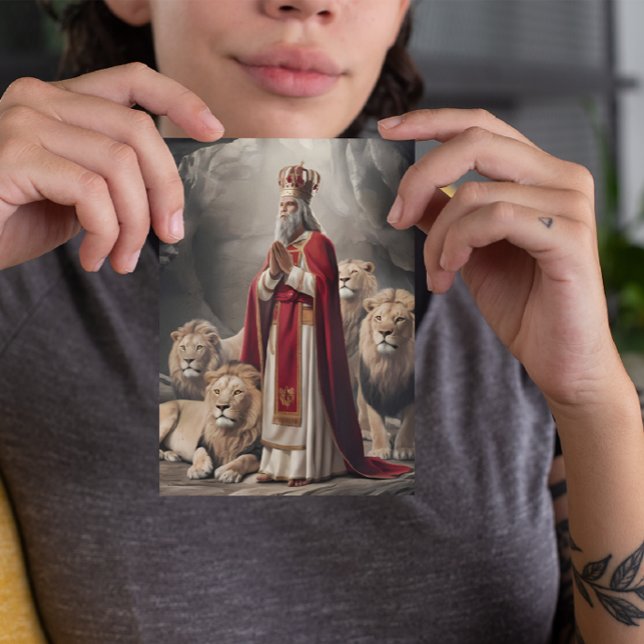 Daniel no cartão de saudação do leão 2 (Criador carregado)