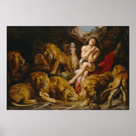Daniel no Den do Leão por Rubens - Poster