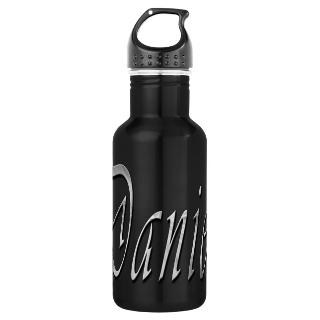 Daniel, Nome, Logotipo, Garrafa De Água Reutilizáv (Frente)