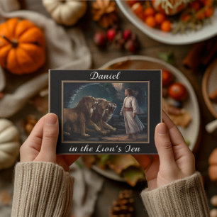 Daniel parado nos leões depois do cartão postal pr