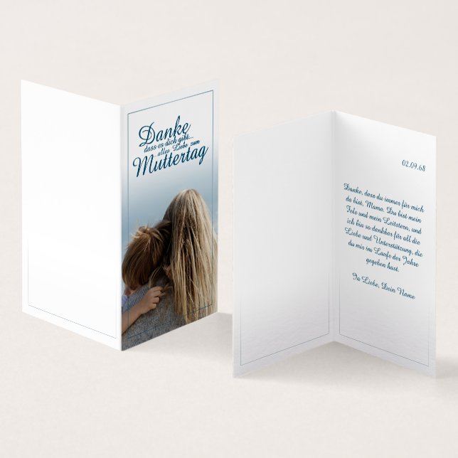 Danke, dass es dich gibt, Muttertag, Mutter & Kind (Interior e exterior)