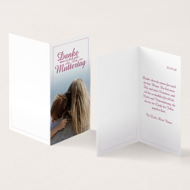 Danke, dass es dich gibt, Muttertag, Mutter & Kind (Interior e exterior)