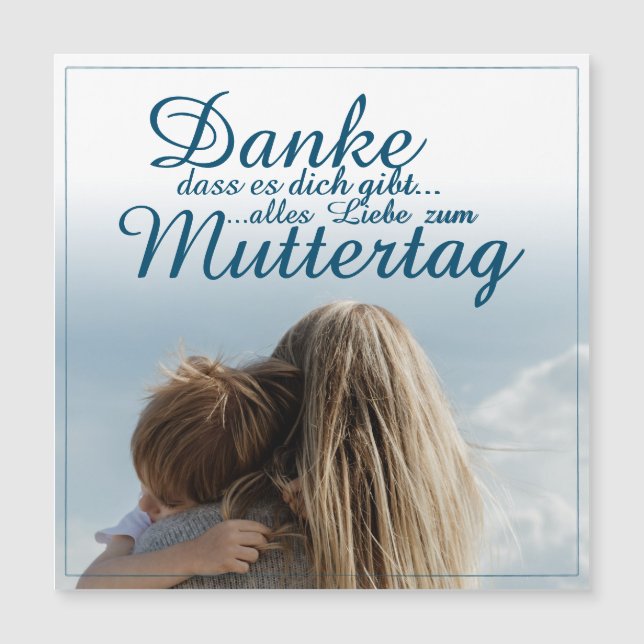 Danke, dass es dich gibt, Muttertag, Mutter & Kind (Frente)