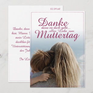 Danke, dass es dich gibt, Muttertag, Mutter & Kind