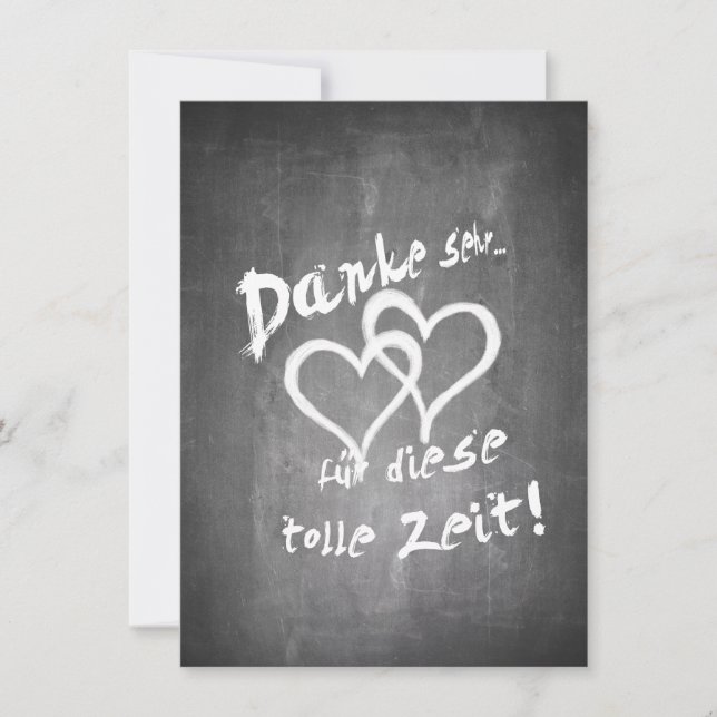 Danke für diese tolle Zeit auf einer Kreidetafel (Frente)