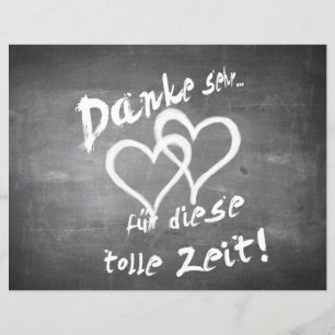 Danke für diese tolle Zeit auf einer Kreidetafel