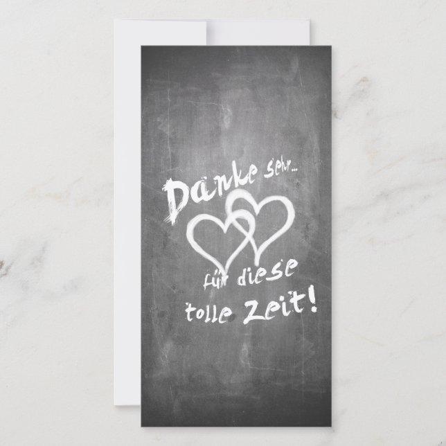 Danke für diese tolle Zeit auf einer Kreidetafel (Frente)