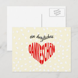 Dankeschon red obrigado que você faz cartão postal