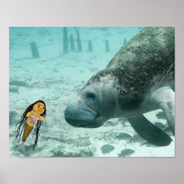 Danni, a Sereia e o seu amiguinho Poster (Frente)
