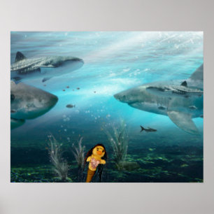Danni the Mermaid Poster