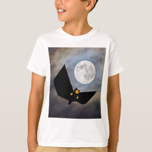 Danny Duck com sua nova camiseta do traje de Bat