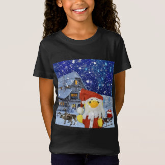 Danny Duck como Papai Noel no Polo Norte