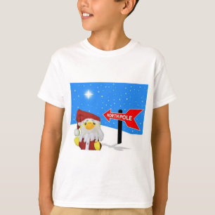 Danny Duck como Papai Noel vai para o Polo Norte