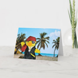 Danny Duck o cartão de aniversário pirata