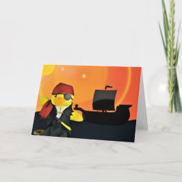 Danny Duck o cartão de aniversário pirata