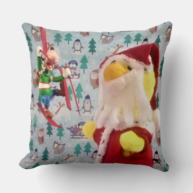 Danny Duck Papai Noel Almofada de Natal (Frente)