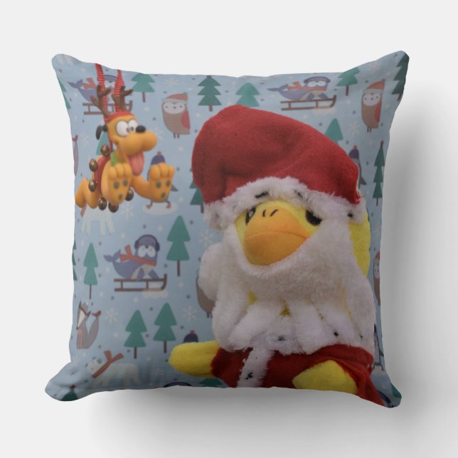Danny Duck Papai Noel Almofada de Natal (Frente)