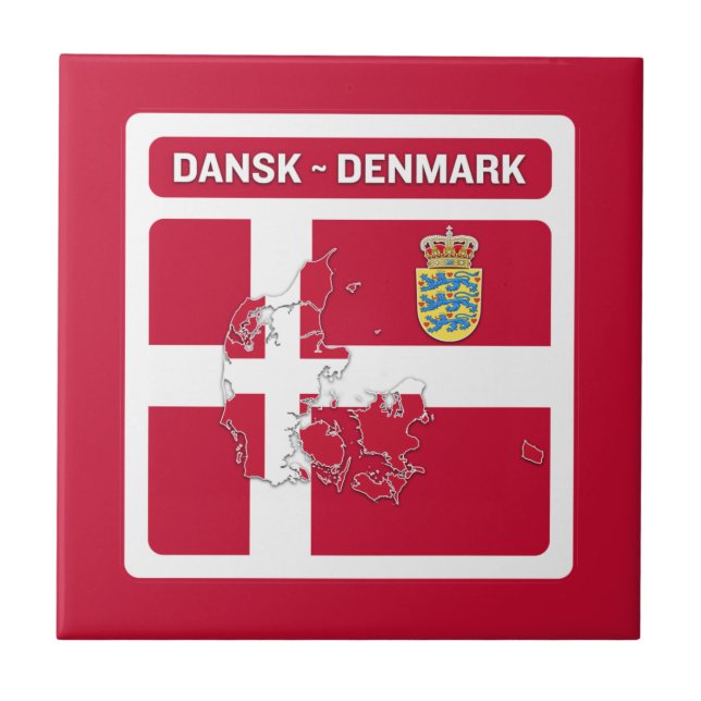 Dansk Denmark Flag (Frente)