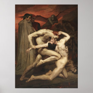 Dante e Virgil Gothic Vintage Art Impressão