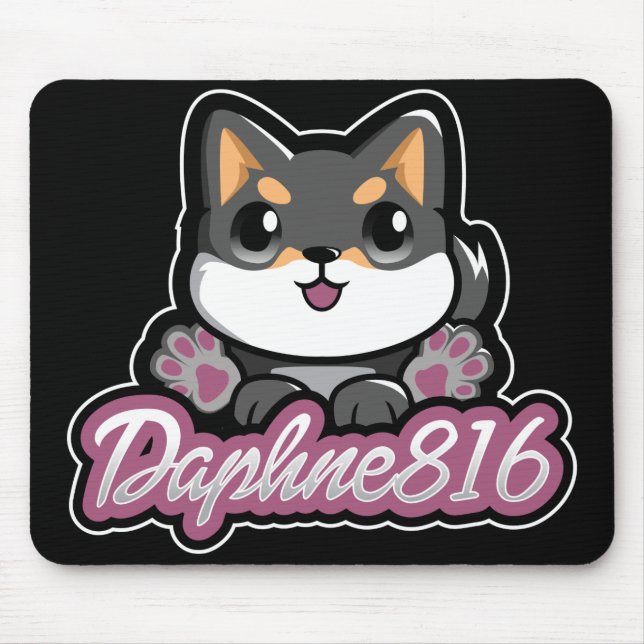 Daphne 816 Mousepad - preto (Frente)