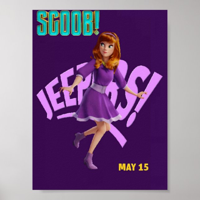 Daphne Blake Scoob! Título Jeepers Poster (Frente)