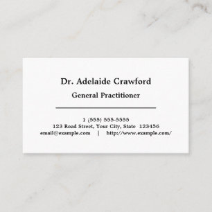 Dapper, Cartão de visita humilde