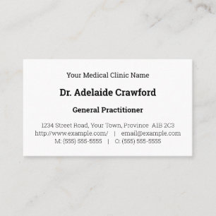 Dapper, Cartão de visita simples