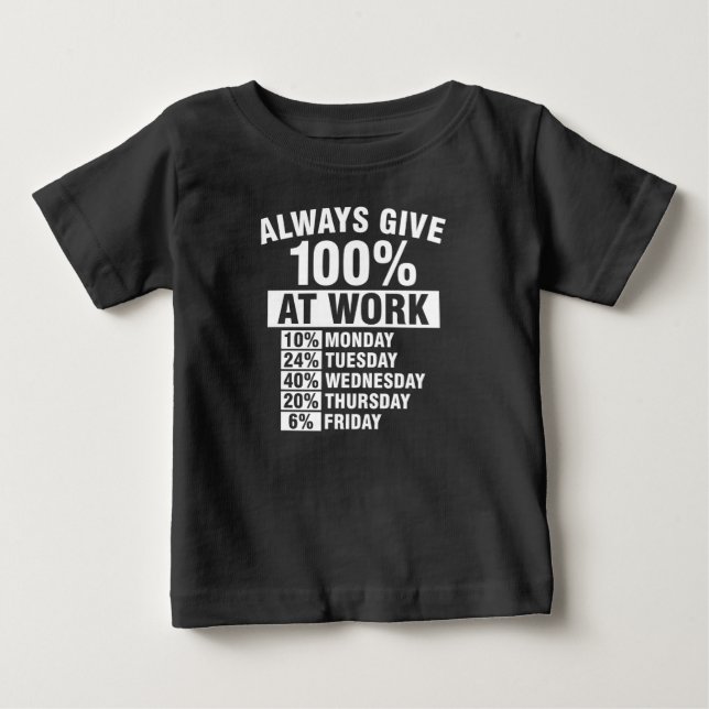 Dar Sempre 100% Na Camisa De Trabalho (Frente)