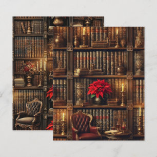 Dark Academia Poinsettia Livro Papel Escrapbook