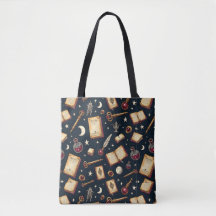 Dark Academia Tote Bag - Na moda e Versatile