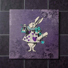 Dark Alice Rustic Deep Purple Rabbit