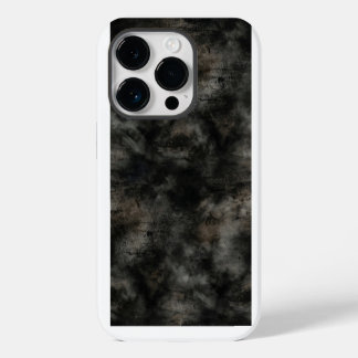 Dark Charcoal Smoke Grunge Texture iPhone Case