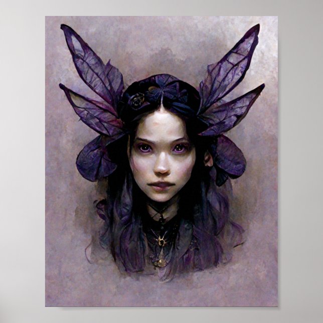 Dark Fairy 2 Gothic Fantasy Art Poster (Frente)