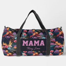 Dark Floral Mama Delivery Viagem Gym