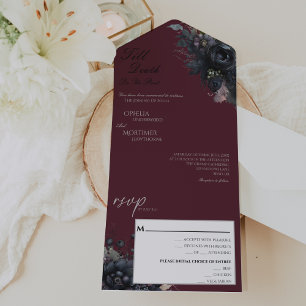 Dark Gothic Floral Till Morte Nos Pede Casamento