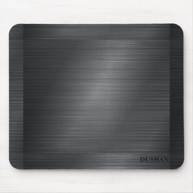 Dark Gray Metal Look background Mouse Pad (Frente)