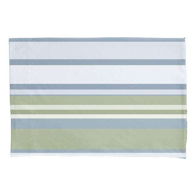 Dark Pastel Blue and Spring Rain Stripes (Frente)