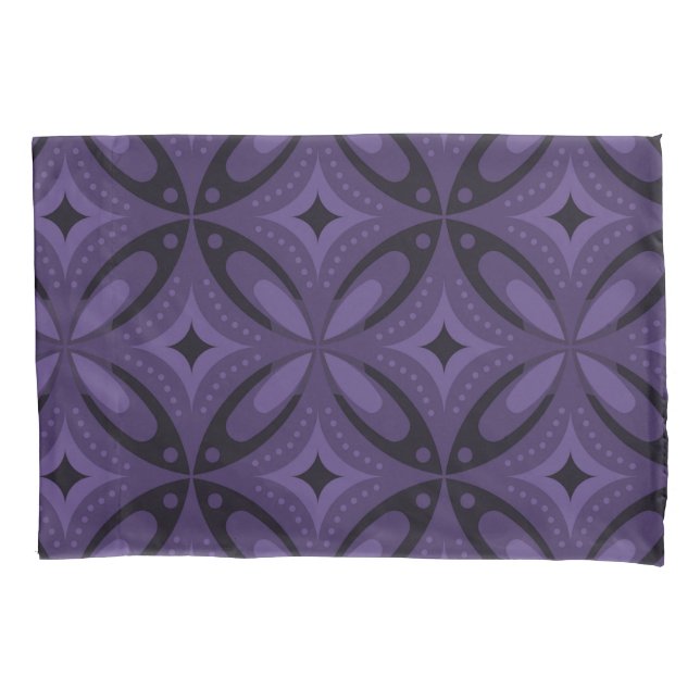 Dark Purple Colored Retro Pattern (Frente)