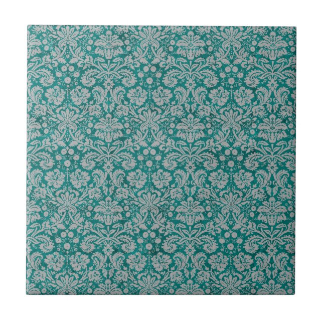 Dark Teal Damask (Frente)